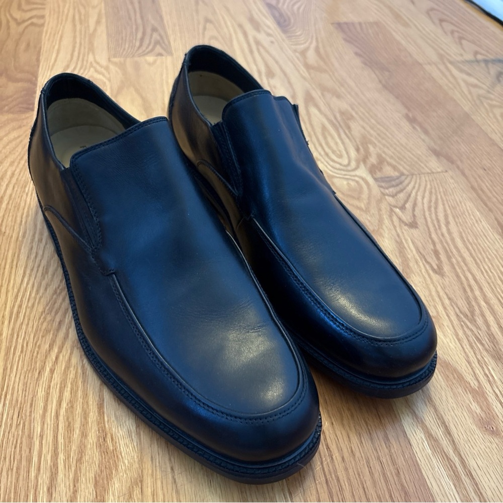 Florsheim Men's Wilsey Black Leather Square Toe Loafer Dress Slip-On Shoe-SZ 13